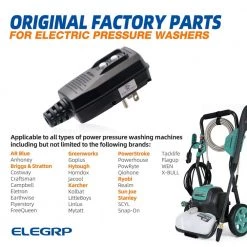 ELEGRP 4.67 in. 15 Amp Auto Reset 3 Prong Portable GFCI Replacement Right Angle Plug Assembly -Extension Cords Sales Store elegrp gfci plugs eg20pas0201 5p 4f 1000