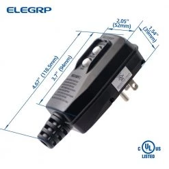 ELEGRP 4.67 in. 15 Amp Auto Reset 3 Prong Portable GFCI Replacement Right Angle Plug Assembly -Extension Cords Sales Store elegrp gfci plugs eg20pas0201 5p fa 1000
