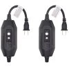 ELEGRP 1 ft. 15 Amp Manual Reset 2 Prong In-Line Portable GFCI Replacement Plug Assembly (2-Pack) -Extension Cords Sales Store elegrp gfci plugs g1215cm2 2pk 64 1000