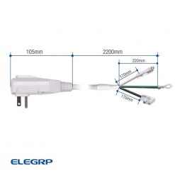 ELEGRP 7.5ft. 120V 10Amp 1200W LCDI Power Cord Plug for Air Conditioner,Leakage Current Detection Interrupter Replacement, Gray 13 ELEGRP 7.5ft. 120V 10Amp 1200W LCDI Power Cord Plug for Air Conditioner,Leakage Current Detection Interrupter Replacement, Gray -Extension Cords Sales Store elegrp gfci plugs l15515 18awg fa 1000