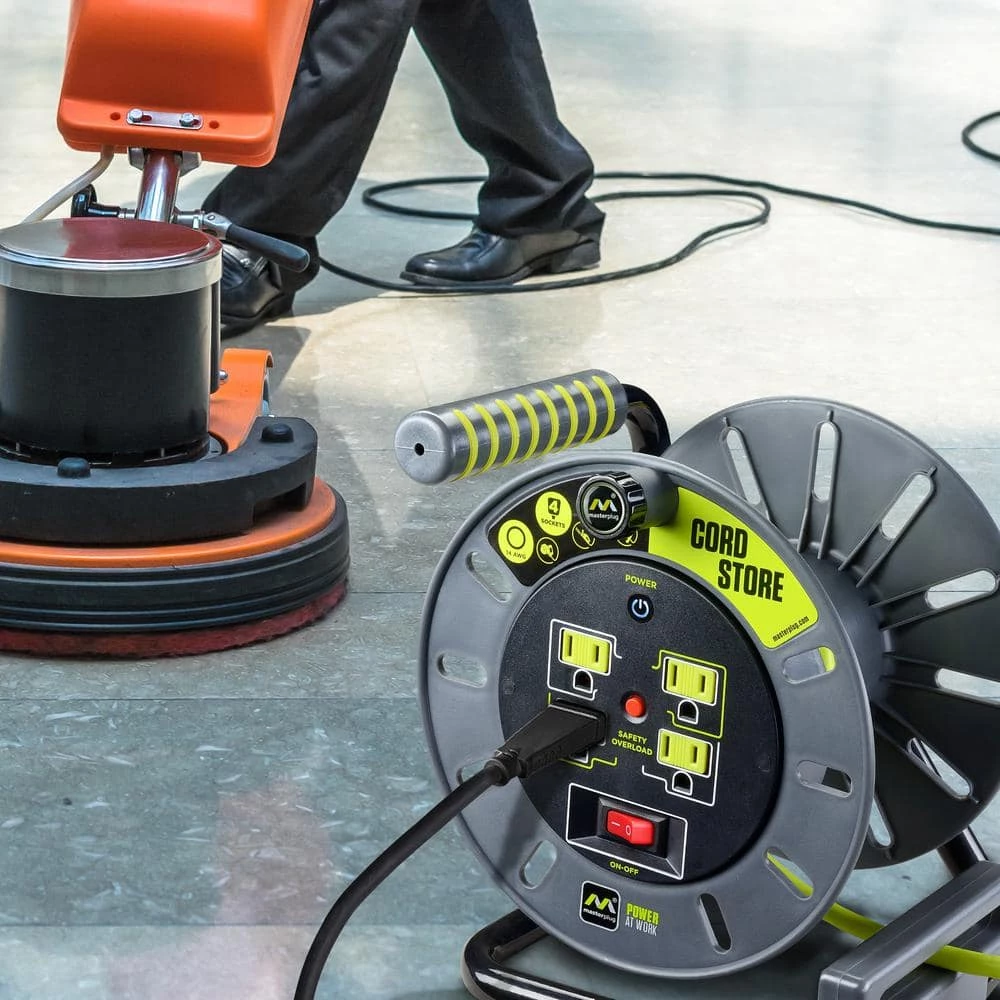 Unbranded 3 ft. 14/3 Extension Reel with 4-Outlets 10 Unbranded 3 ft. 14/3 Extension Reel with 4-Outlets - Image 8