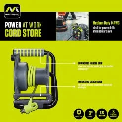 Unbranded 3 ft. 14/3 Extension Reel with 4-Outlets 16 Unbranded 3 ft. 14/3 Extension Reel with 4-Outlets -Extension Cords Sales Store extension cord reels oma031114g4sl us 76 1000