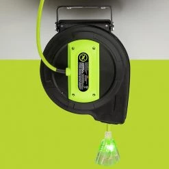 Flexzilla Retractable Extension Cord Reel, 12/3 AWG SJTOW Cord with Grounded Triple Tap Outlet -Extension Cords Sales Store flexzilla extension cord reels fz8120603 4f 1000