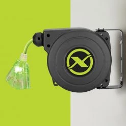 Flexzilla ZillaGreen 25 ft. Retractable Extension Cord Reel, 16/3 AWG -Extension Cords Sales Store flexzilla extension cord reels fz8160253 77 1000