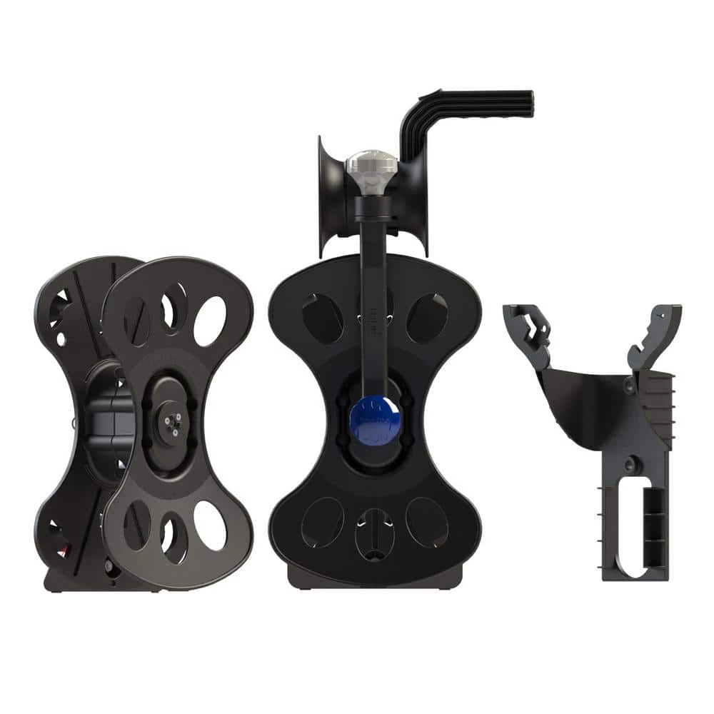 FreeReel 100 ft. 12/3 Cord and Air Hose Reel System 2 Storage Cassette Reels Cord Hose Guide/Winder and 2 Wall Storage Mounts 3 FreeReel 100 ft. 12/3 Cord and Air Hose Reel System 2 Storage Cassette Reels Cord Hose Guide/Winder and 2 Wall Storage Mounts