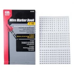 Gardner Bender Wire Marker Booklet, Numbers 1-45 -Extension Cords Sales Store gardner bender extension cord accessories 42 029 4f 1000