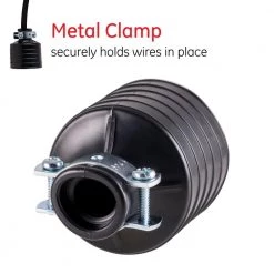 GE Heavy Duty Grounded with Metal Clamp Connector - Black -Extension Cords Sales Store ge extension cord accessories 52153 1f 1000