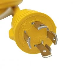 Parkworld 10 ft. Generator 30 AMP 125/250-Volt 4-Prong Locking Plug L14-30P to 50 AMP 125/250-Volt SS2-50R(CS6364) Adapter Cord -Extension Cords Sales Store generator cords 62176a 4f 1000