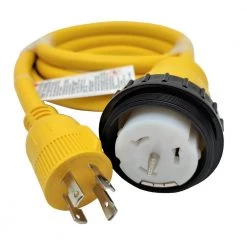Parkworld 10 ft. Generator 30 AMP 125/250-Volt 4-Prong Locking Plug L14-30P to 50 AMP 125/250-Volt SS2-50R(CS6364) Adapter Cord