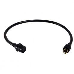 LifeSupplyUSA 25 ft. 4-Prong L14-30P / L14-30R 30 Amp Generator Extension Cord 10AWG*4 125/250V STW VELCRO STRAP UL APPROVED