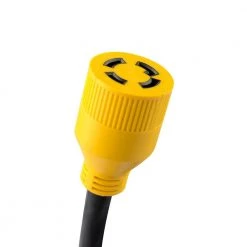 LifeSupplyUSA 100 ft. 3 Prong L5-30P/L5-30R 10/3 AWG 125V STW VELCRO ETL Listed Generator Extension Cord -Extension Cords Sales Store generator cords er854 4f 1000