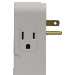 Unbranded 2-Outlet Direct Plug-in Surge Protector with Coax -Extension Cords Sales Store gfci plugs md2 c 4f 1000