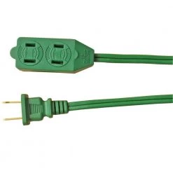 HDX 12 ft. 16/2 Green Cube Tap Extension Cord -Extension Cords Sales Store grass green hdx general purpose cords kab 1 kab 10f c3 1000