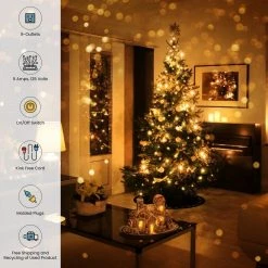 Go Green Power 9-Outlet 18/2 Extension Cord, Green -Extension Cords Sales Store green go green power general purpose cords gg 24509gn 44 1000