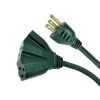 HDX 25 ft. 16/3 Fan-Tap Landscape Extension Cord, Green -Extension Cords Sales Store green hdx general purpose cords exg 16325t 64 1000