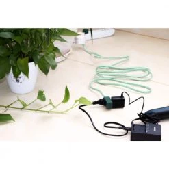 HDX 10 ft. 16-Gauge/2 Green Braided Extension Cord -Extension Cords Sales Store green hdx general purpose cords lts b2 a19 1f 1000