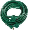 Woods 25 ft. 14/3 Multi-Outlet (3) Garden Outdoor Medium-Duty Extension Cord, Green -Extension Cords Sales Store green woods general purpose cords 3030 64 1000