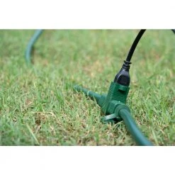 Woods 25 ft. 14/3 Multi-Outlet (3) Garden Outdoor Medium-Duty Extension Cord, Green -Extension Cords Sales Store green woods general purpose cords 3030 66 1000