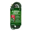 Woods 12 ft. Multi-Outlet (9) Indoor Extension Cord, Green -Extension Cords Sales Store green woods general purpose cords 32189 64 1000