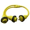 Halex 3 ft. 10/3 30 Amp Male to Two 50 Amp Females Marine Shore Power Y-Adapter -Extension Cords Sales Store halex rv marine cords 30230 64 1000