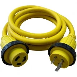Halex 12 ft. 10/3 30 Amp 125-Volt Marine Shore Power Extension Cord