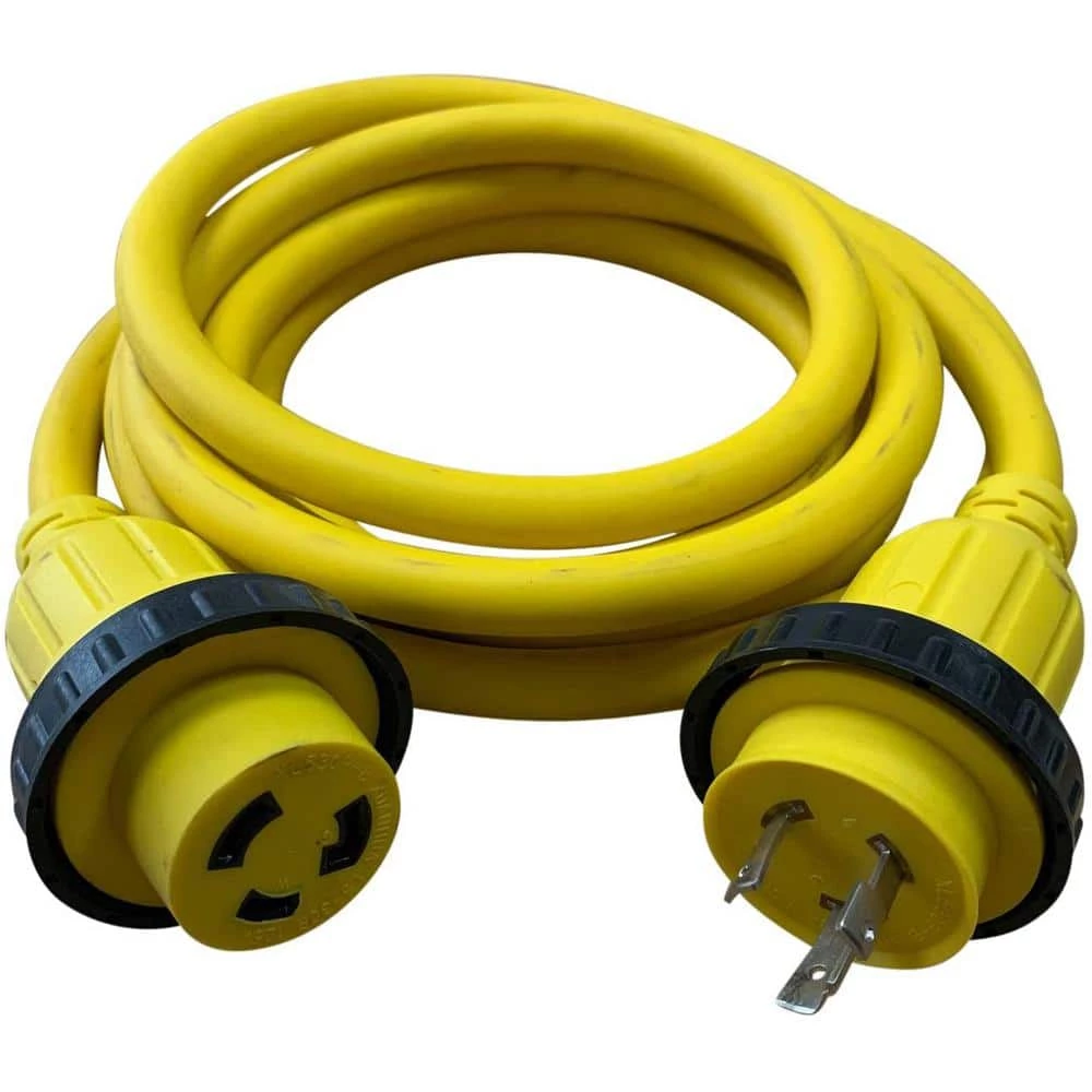 Halex 50 ft. 10/3 30 Amp 125-Volt Marine Shore Power Extension Cord 2 Halex 50 ft. 10/3 30 Amp 125-Volt Marine Shore Power Extension Cord