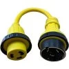 Halex 1.5 ft. 10/3 30 Female to 50 Amp Male Marine Shore Power Adapter