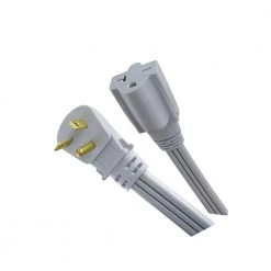 HDX 9 ft. 12/3 20 Amp 250-Volt Air Conditioner Extension Cord, Grey -Extension Cords Sales Store hdx appliance extension cords hd 188 327 4f 1000