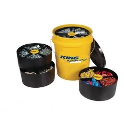 King Innovation Contractor Storage Organizer Pail with Lid and Trays -Extension Cords Sales Store king innovation extension cord accessories 47502 c3 1000