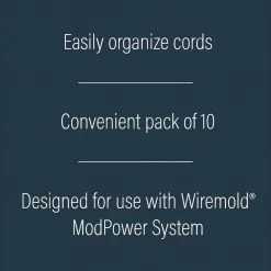 Legrand Wiremold ModPower Cord Mounting Clips, (10-Pack) -Extension Cords Sales Store legrand extension cord accessories mdclips c3 1000