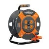 Link2Home 3 ft. 14/3 Extension Cord Storage Reel with 4 Power Outlets and SJTW Cable -Extension Cords Sales Store link2home extension cord reels em cm 30e 64 1000
