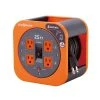 Link2Home 25 ft. 16/3 Extension Cord Storage Reel with 4 Grounded Outlets and Overload Reset Button -Extension Cords Sales Store link2home extension cord reels em el 250e 64 1000