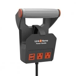 Link2Home Power Handle Extension Cord, 20 ft. 14 AWG, 2-Outlets 15 Amp, 2 USB Ports (3.1 Amp), Cord Management -Extension Cords Sales Store link2home extension cord reels em ph 2014e a0 1000