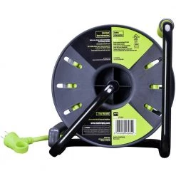 Masterplug 80 ft. 13 Amp 14 /3 Large Open Cable Reel with 4-Sockets -Extension Cords Sales Store masterplug extension cord reels ola801114g4sl 44 1000