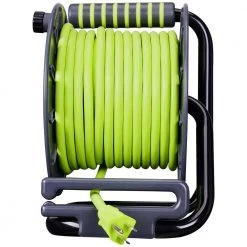 Masterplug 50 ft. 13 Amp 14 AWG Medium Open Reel with USB Charging and 4-Sockets -Extension Cords Sales Store masterplug extension cord reels oma501314g4slu 1f 1000