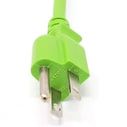 Micro Connectors, Inc 6 ft. UL Approved 18 AWG 10 Amp Power Cord (NEMA 5-15P/C13) Green (2-Pack) -Extension Cords Sales Store micro connectors inc appliance extension cords m05 113ulg 2p 1f 1000