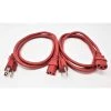 Micro Connectors, Inc 6 ft. UL Approved 18 AWG 10 Amp Power Cord (NEMA 5-15P/C13) Red (2-Pack) -Extension Cords Sales Store micro connectors inc appliance extension cords m05 113ulr 2p 64 1000