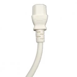 Micro Connectors, Inc 6 ft. 18AWG/3-Conductors White Universal AC Power Cord (NEMA 5-15P to C13) (2-Pack) -Extension Cords Sales Store micro connectors inc appliance extension cords m05 113ulwh 2p 44 1000