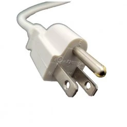 Micro Connectors, Inc 6 ft. 18AWG/3-Conductors White Universal AC Power Cord (NEMA 5-15P to C13) (2-Pack) -Extension Cords Sales Store micro connectors inc appliance extension cords m05 113ulwh 2p 4f 1000