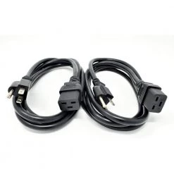 Micro Connectors, Inc 6 ft. C19 to NEMA 5-15P AC Power Cord in 14AWG/3 Conductors-Black (2 per Box) 9 Micro Connectors, Inc 6 ft. C19 to NEMA 5-15P AC Power Cord in 14AWG/3 Conductors-Black (2 per Box) -Extension Cords Sales Store micro connectors inc appliance extension cords m05 117ul 2p 4f 1000