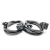 Micro Connectors, Inc 6 ft. C19 to NEMA 5-15P AC Power Cord in 14AWG/3 Conductors-Black (2 per Box) -Extension Cords Sales Store micro connectors inc appliance extension cords m05 117ul 2p 64 1000