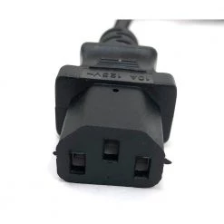 Micro Connectors, Inc 3 ft. 18AWG/3-Conductors Black Universal AC Power Cord (NEMA 5-15P to C13) (2-Pack) -Extension Cords Sales Store micro connectors inc appliance extension cords m05 123ul 2p 4f 1000
