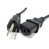 Micro Connectors, Inc 3 ft. 18AWG/3-Conductors Black Universal AC Power Cord (NEMA 5-15P to C13) (2-Pack) -Extension Cords Sales Store micro connectors inc appliance extension cords m05 123ul 2p 64 1000