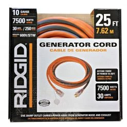 RIDGID 25 ft. 10/4 L14-30 Extension Cord