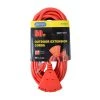 Bergen Industries 50 ft. 14/3 SJTW 15 Amp/125-Volt Outdoor Triple Tap Extension Cord, Orange -Extension Cords Sales Store orange bergen industries general purpose cords oc501433t 64 1000