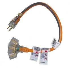 RIDGID 2 ft. 12/3 Multi-Outlet Extension Cord, Orange/Gray -Extension Cords Sales Store orange gray ridgid general purpose cords hd 461 442 4f 1000