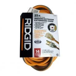 RIDGID 25 ft. 14/3 Extension Cord (3-Pack) 9 RIDGID 25 ft. 14/3 Extension Cord (3-Pack) -Extension Cords Sales Store orange ridgid general purpose cords aw64141 44 1000