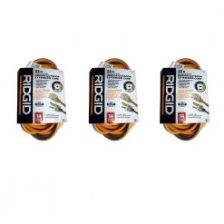RIDGID 25 ft. 14/3 Extension Cord (3-Pack)