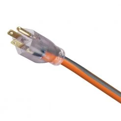 RIDGID 100 ft. 10/3 SJTW Extension Cord -Extension Cords Sales Store orange with grey stripe ridgid general purpose cords 68100rgd 31 1000