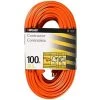 Woods 100 ft. 12/3 SJTW Outdoor Heavy-Duty Extension Cord, Orange -Extension Cords Sales Store orange woods general purpose cords 530 64 1000